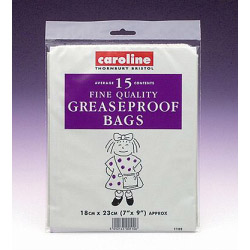 GREASEPROOF BAGS 18X23 PK15