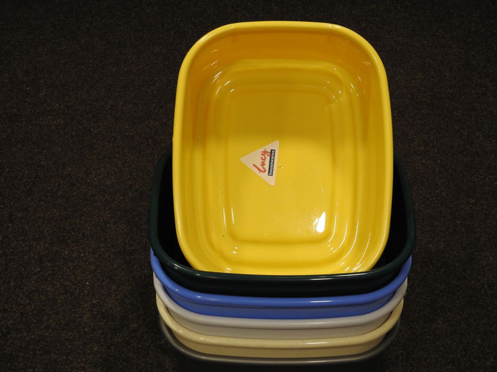 WASHING UP BOWL LUCY OBLONG SMALL YELLOW
