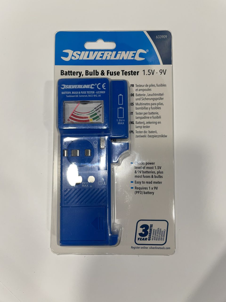 BATTERY BULBFUSE TESTER 7603