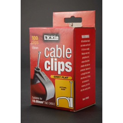 CABLE CLIPS 10MM TE BOX 100