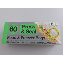 TIDYZ PRESS  SEAL FOOD  FREEZER BAGS R