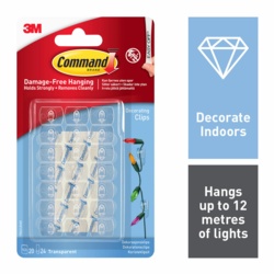 COMMAND DECORATING CLIPS 20 PACK 17026CL