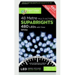 PLUG IN 480 XMAS LIGHTS WHITE