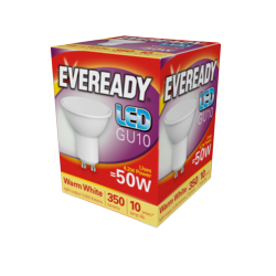 8ENERGIZER 5W (50W) LED GU10 WARMWHITE