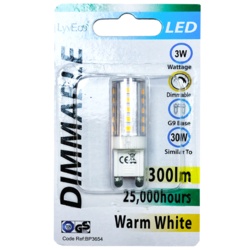 LYVECO LED DIMMABLE G9 3W/300ML/4000K