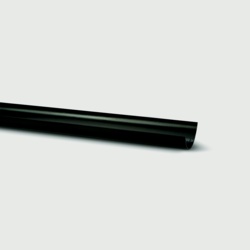 Polypipe Mini H/R Gutter Black 75mm x 2m