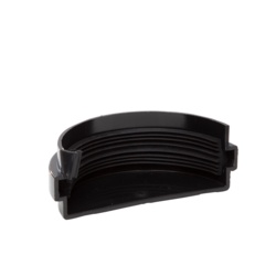Polypipe Mini H/R Gutter Stop End EXT 75mm Black