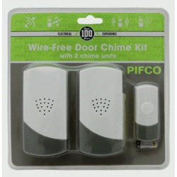 MAINS CORDLESS DOOR CHIME TWIN PACK