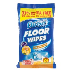 DUZZIT FLOOR WIPES 24 Pack