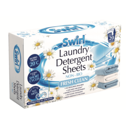 Swirl Laundry Detergent Sheets Pack 20 Fresh Clean