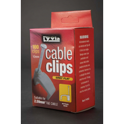 CABLE CLIPS 2.5MM TE BOX 100