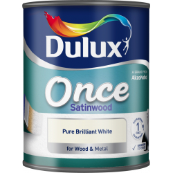 DULUX 750ML ONCE SATINWOOD BW 4646