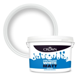 Crown Matt Emulsion 10L Pure Brilliant White