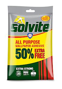 SOLVITE WALLPAPER ADHESIVE 4-5 ROLLS