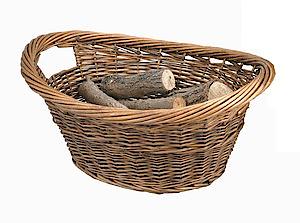 Cradle Willow Log Basket