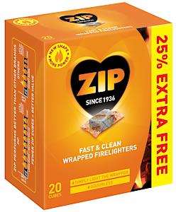 ZIP WRAPPED FIRELIGHTERS X 16 +25%