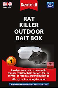 RENTOKILL RAT KILLER OUTDOOR BAIT BOX