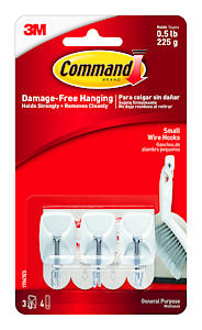 COMMAND SMALL WIRE HOOKS       17067