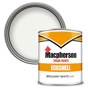 JOHNSTONES 1LTR TRADE EGGSHELL B/WHITE