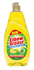 Elbow Grease Washing Up Liquid Lemon Fresh 600ml