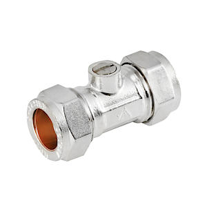 COMP ISOLATING VALVE CHROME 15MM