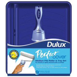 DULUX PERFECT FINISH ROLLER+TRAY SET  9″