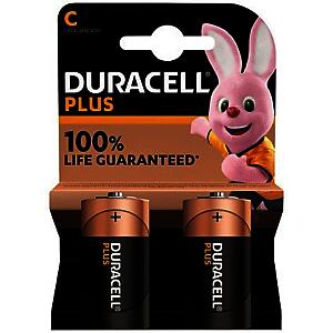 DURACELL PLUS C BATTERY 2PK