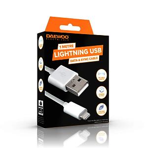 Daewoo 1m USB To 8 Pin Lightning Cable